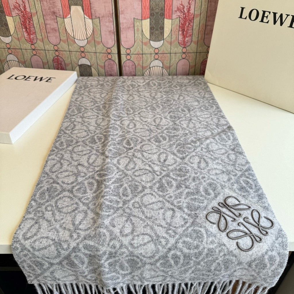 Loewe Reversible Fringe Pattern Scarf product image 12, provided for visual reference and product detail review
