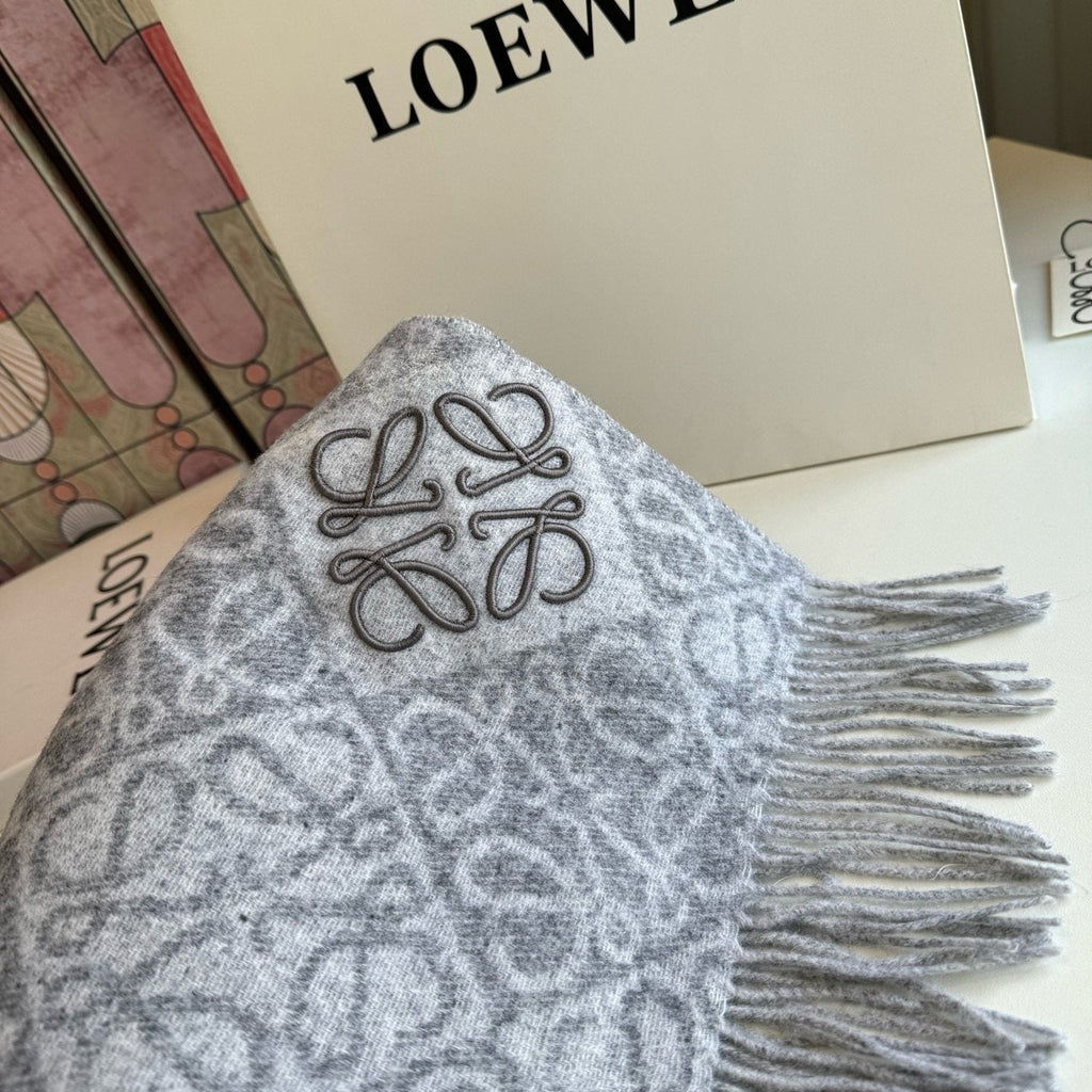 Loewe Reversible Fringe Pattern Scarf product image 8, provided for visual reference and product detail review