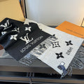 Louis Vuitton Two-Tone Fringed Scarf product image 1, provided for visual reference and product detail review