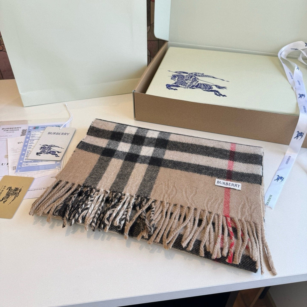 Burberry Reversible Check Monogram Scarf product image 2, provided for visual reference and product detail review