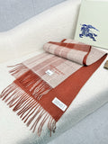Burberry Double-Sided Plaid Fringe Scarf product image 1, provided for visual reference and product detail review