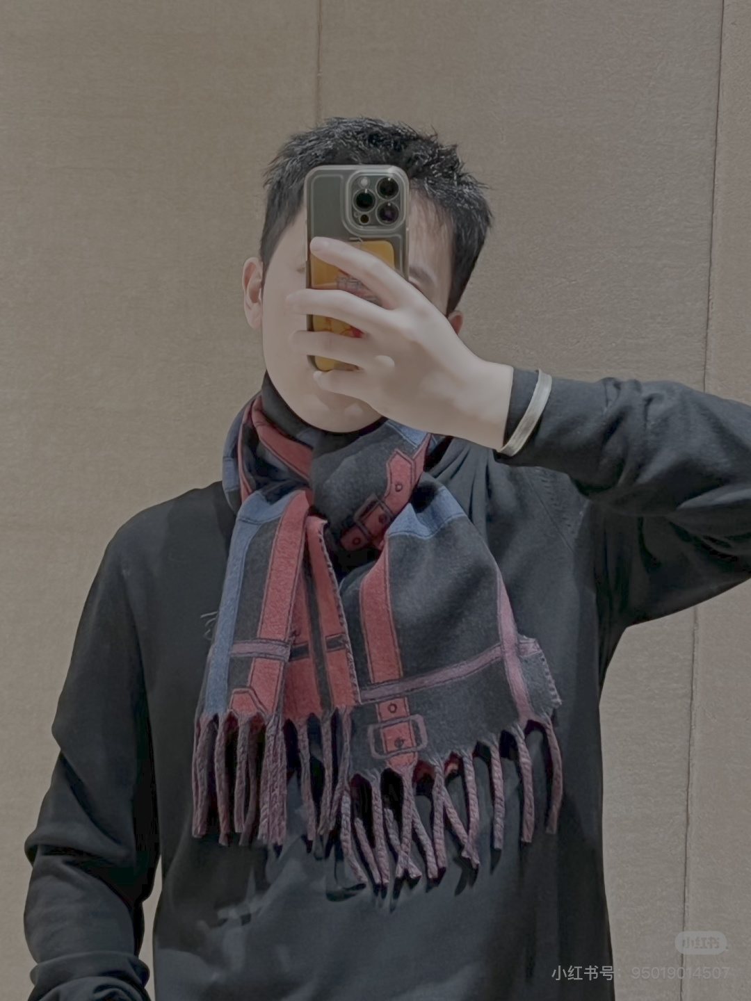 Burberry Geometric Fringed Scarf product image 4, provided for visual reference and product detail review