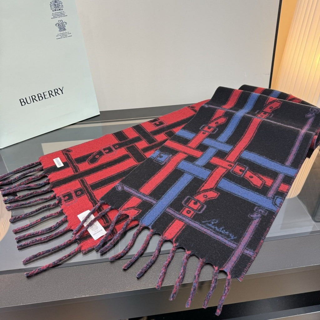 Burberry Geometric Fringed Scarf product image 5, provided for visual reference and product detail review