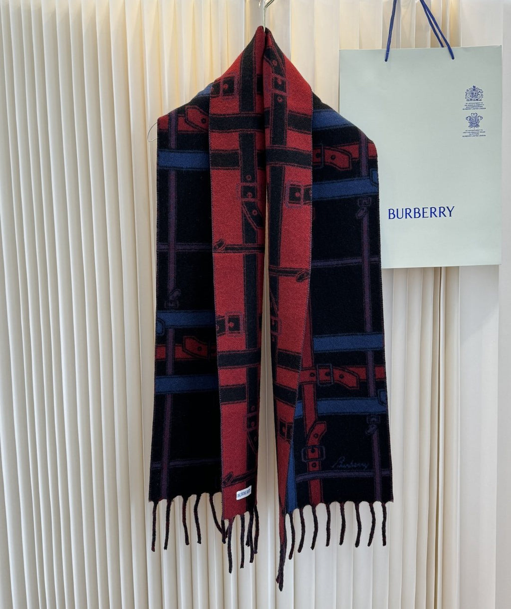 Burberry Geometric Fringed Scarf product image 10, provided for visual reference and product detail review