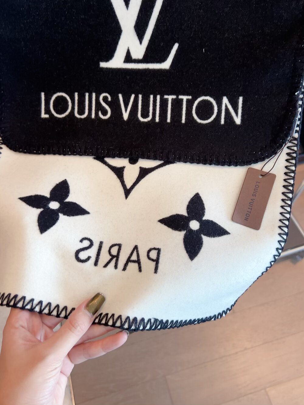 Louis Vuitton Reversible Jacquard Scarf with Stitched Edge product image 1, provided for visual reference and product detail
