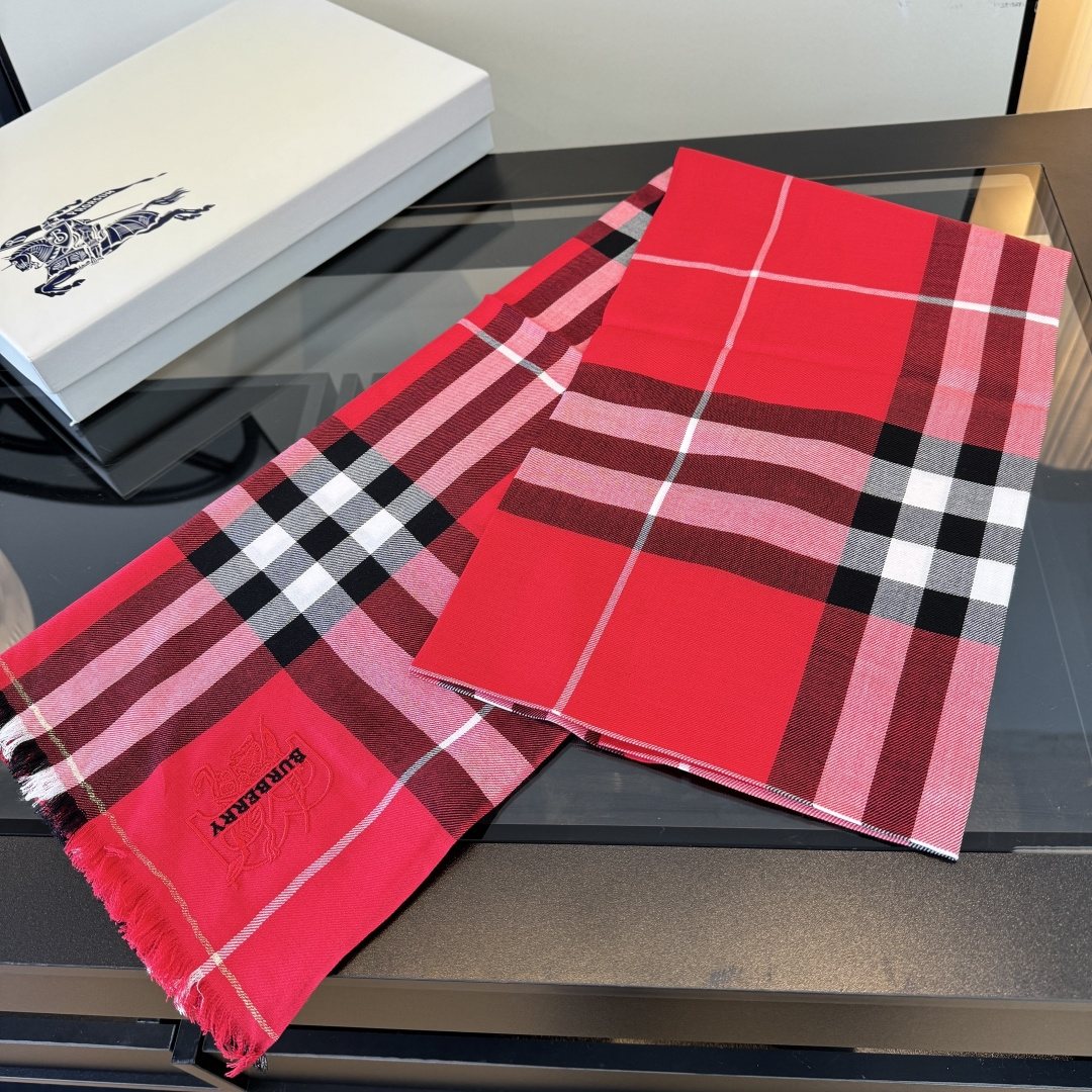 Burberry Plaid Fringe Cashmere Scarf product image 17, provided for visual reference and product detail review