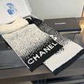 Chanel Ivory and Black Knit Scarf product image 1, provided for visual reference and product detail review