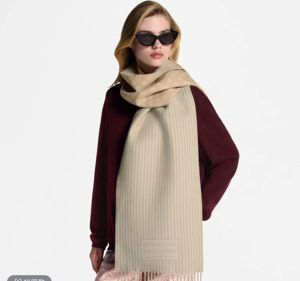 Louis Vuitton My Neverfull Fringe Scarf product image 2, provided for visual reference and product detail review