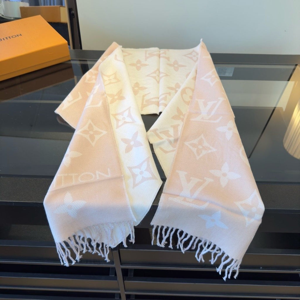 Louis Vuitton Reversible Wool Monogram Scarf - 180 x 30 cm product image 13, provided for visual reference and product