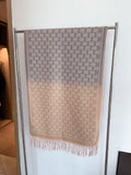 Gucci Two-Tone Fringed Jacquard Scarf product image 1, provided for visual reference and product detail review