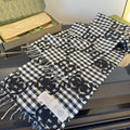 Gucci Check Fringed Scarf product image 1, provided for visual reference and product detail review