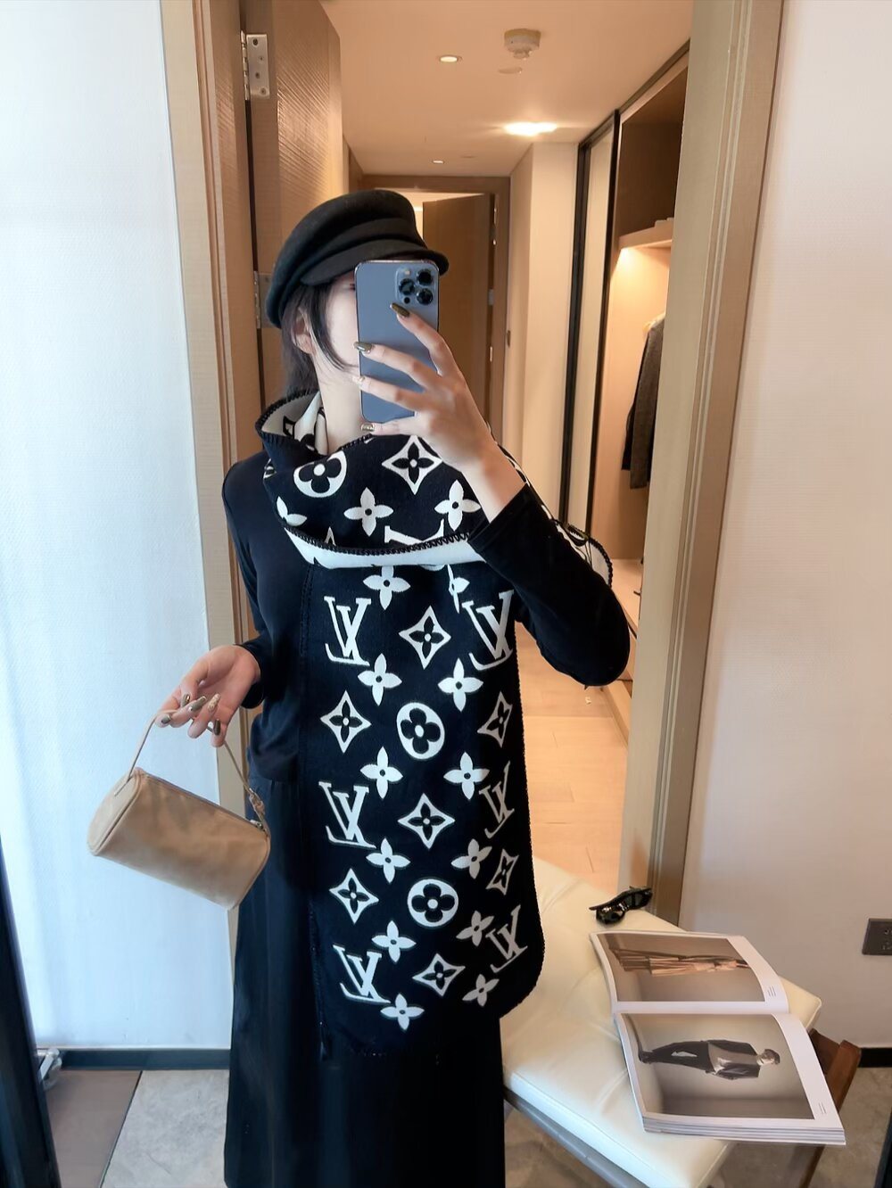 Louis Vuitton Monogram Scarf product image 2, provided for visual reference and product detail review