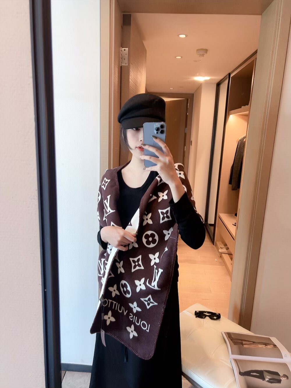 Louis Vuitton Monogram Scarf product image 5, provided for visual reference and product detail review