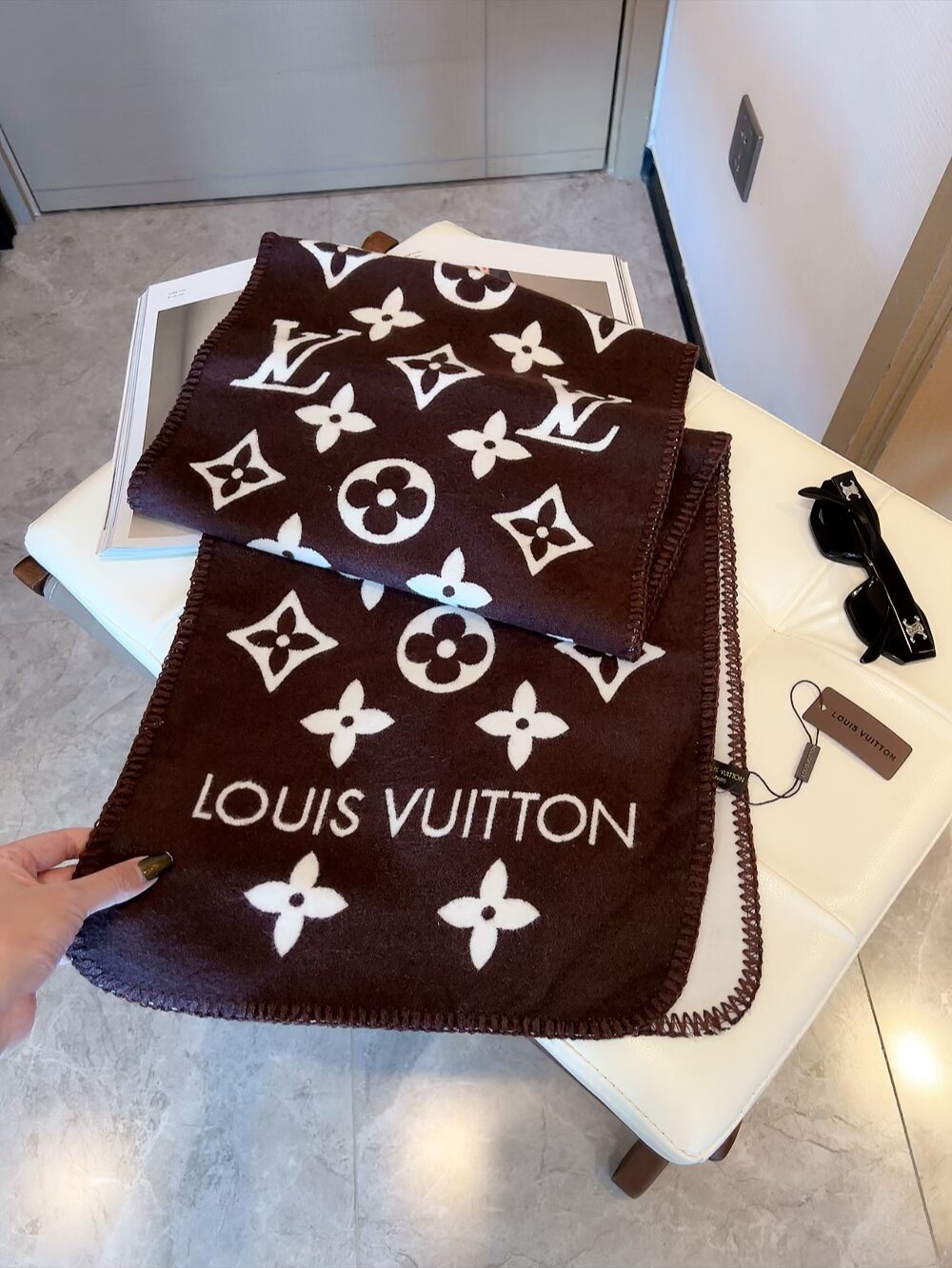 Louis Vuitton Monogram Scarf product image 1, provided for visual reference and product detail review