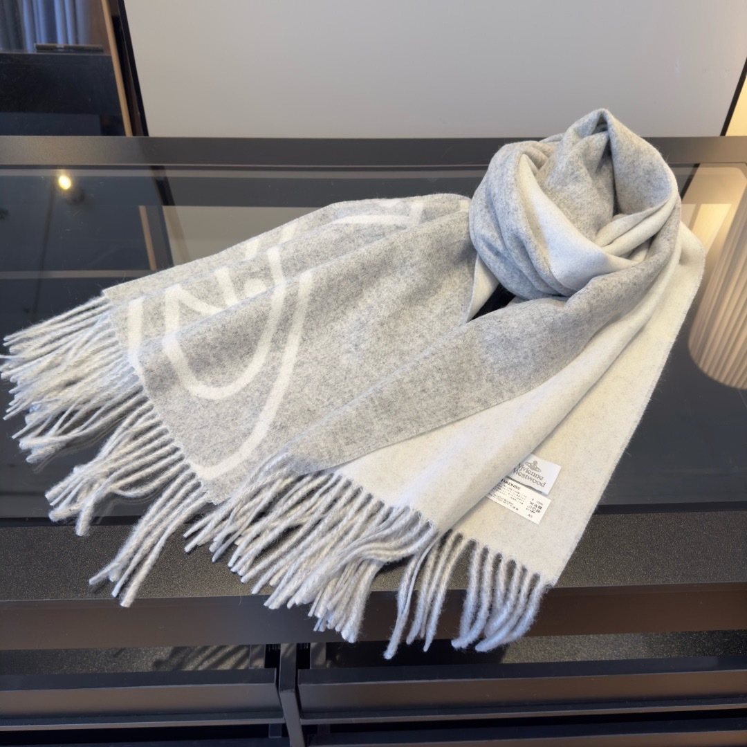 Vivienne Westwood Orb Motif Fringed Scarf product image 11, provided for visual reference and product detail review