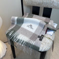Loro Piana Fringed Plaid Scarf product image 1, provided for visual reference and product detail review