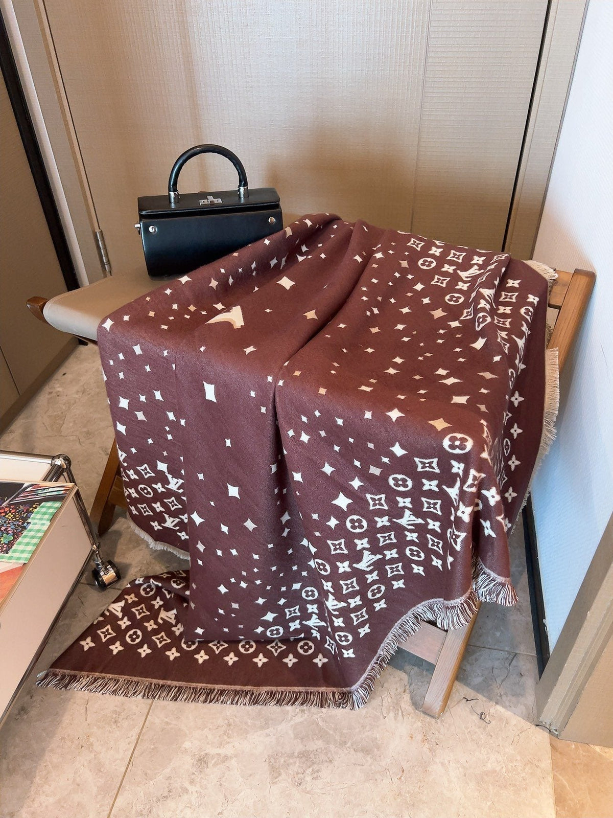 Louis Vuitton Starry Monogram Fringed Wrap product image 15, provided for visual reference and product detail review