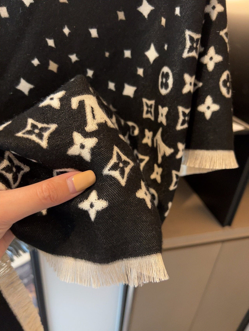 Louis Vuitton Starry Monogram Fringed Wrap product image 10, provided for visual reference and product detail review