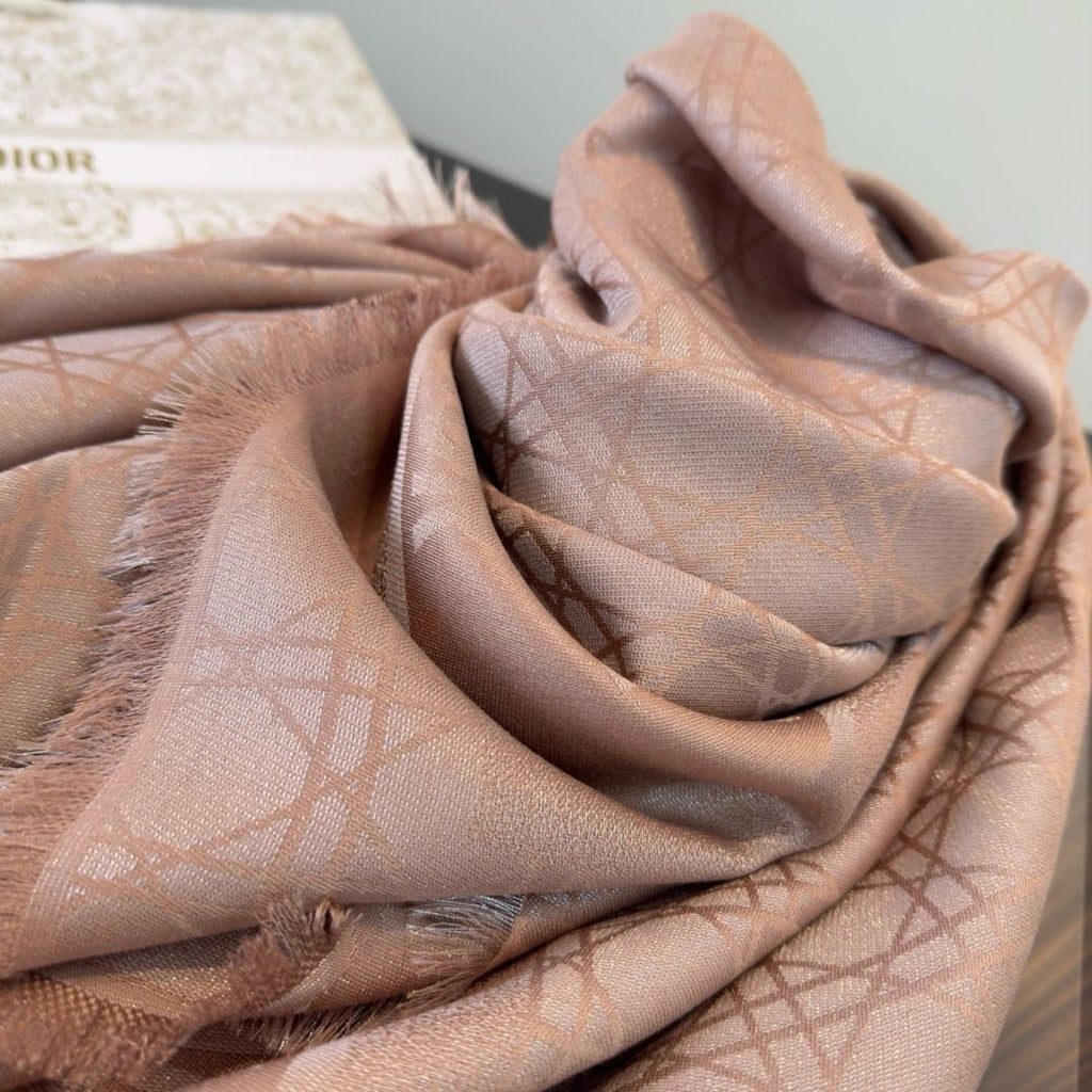 Dior Geometric Jacquard Fringed Square Scarf product image 14, provided for visual reference and product detail review