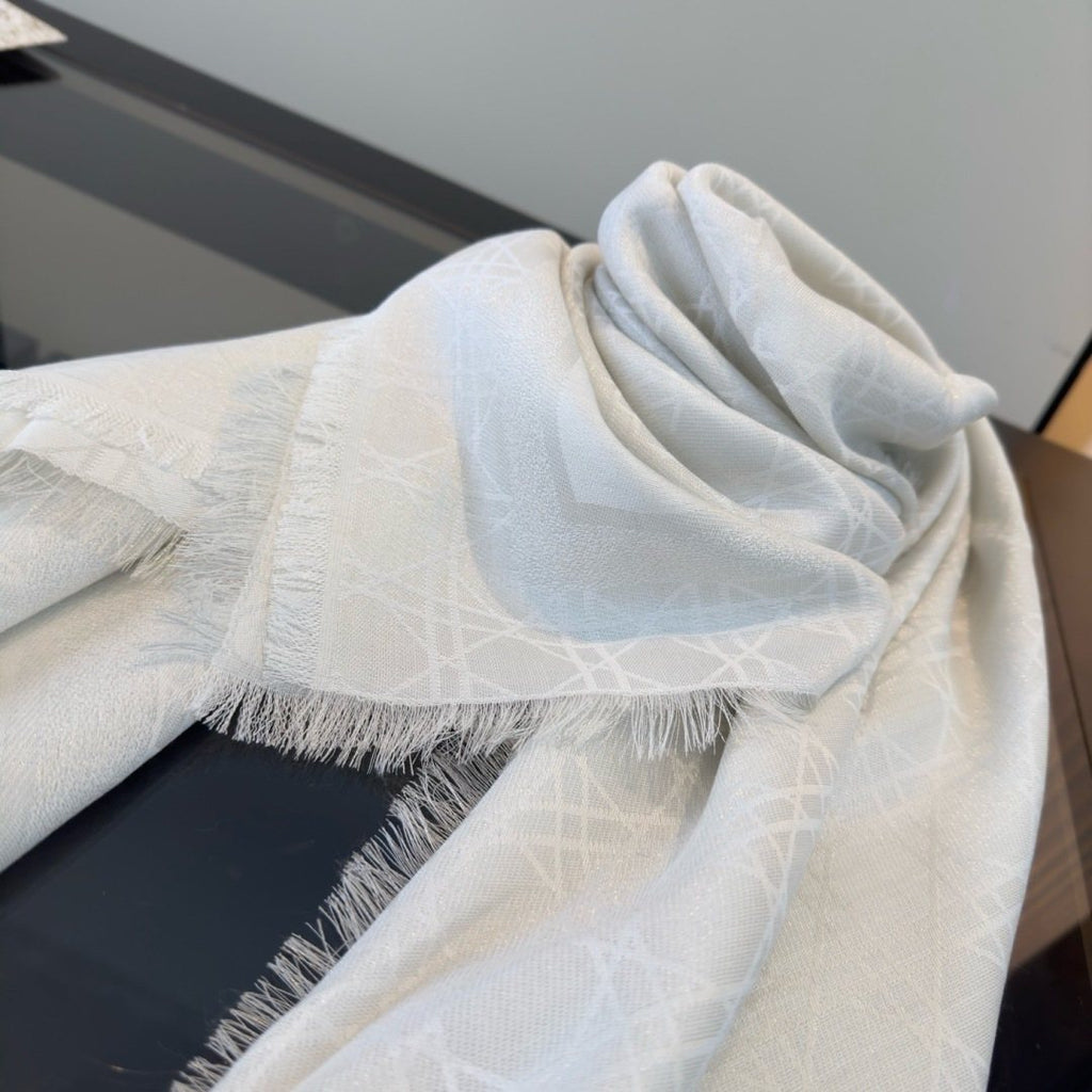Dior Geometric Jacquard Fringed Square Scarf product image 15, provided for visual reference and product detail review