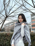 Dior Cashmere-Wool Monogram Square Scarf product image 1, provided for visual reference and product detail review
