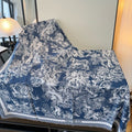 Dior Fringed Animal Print Square Scarf product image 1, provided for visual reference and product detail review