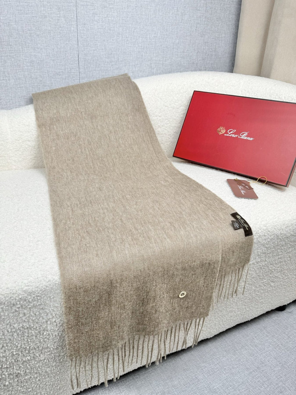 Loro Piana Fringed Cashmere Scarf product image 5, provided for visual reference and product detail review