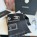 Chanel Pearl Motif Fringe Scarf product image 1, provided for visual reference and product detail review