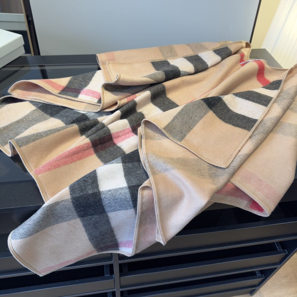 Burberry Reversible Plaid Poncho product image 7, provided for visual reference and product detail review