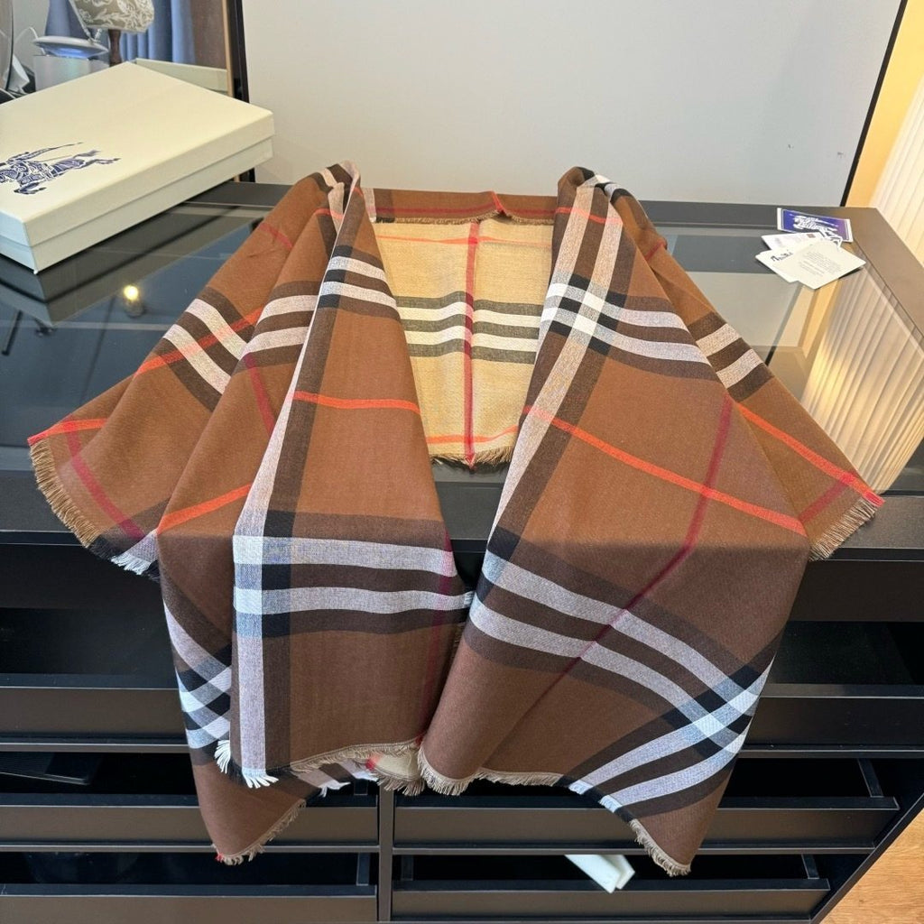Burberry Charcoal Gray Plaid Scarf product image 5, provided for visual reference and product detail review