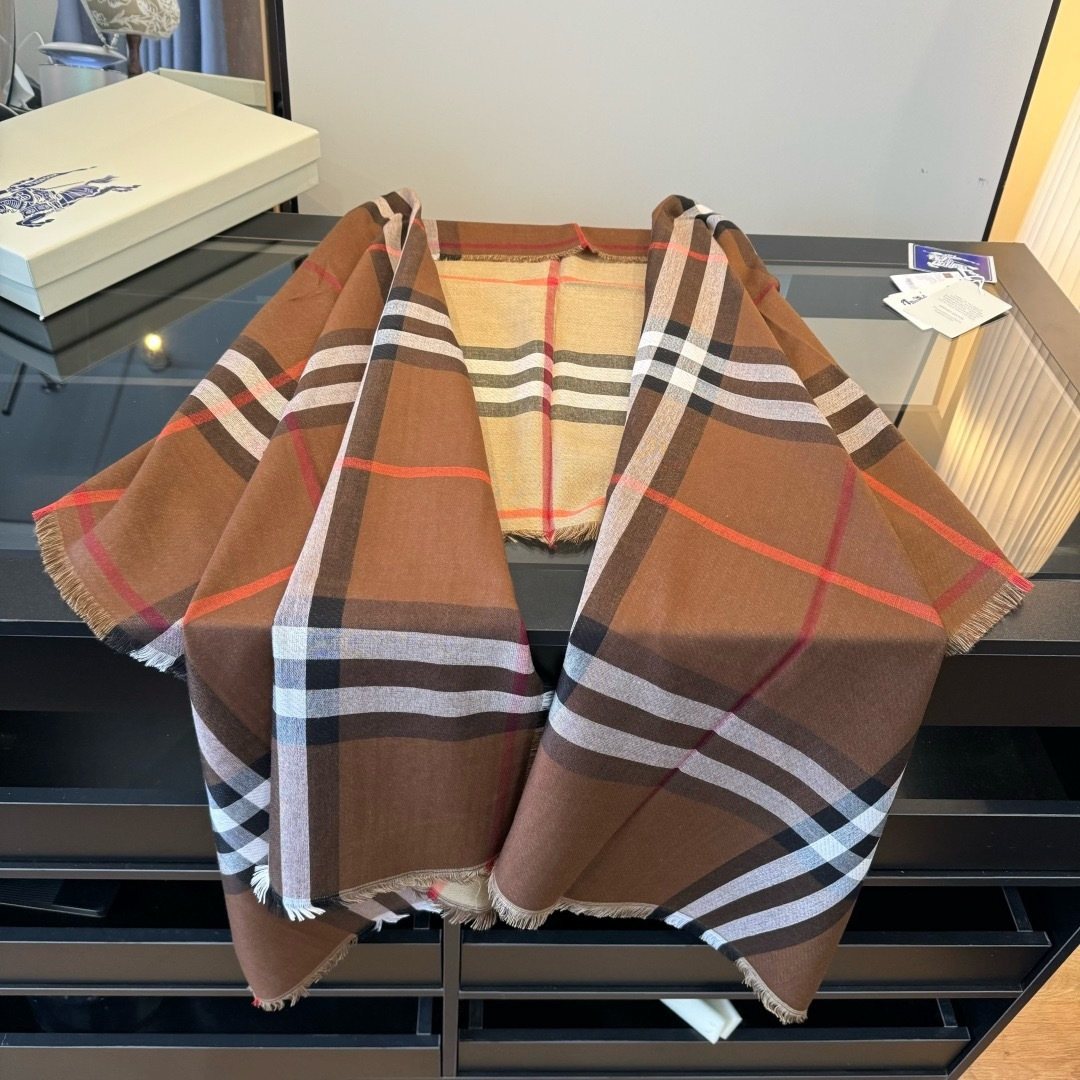 Burberry Charcoal Gray Plaid Scarf product image 5, provided for visual reference and product detail review