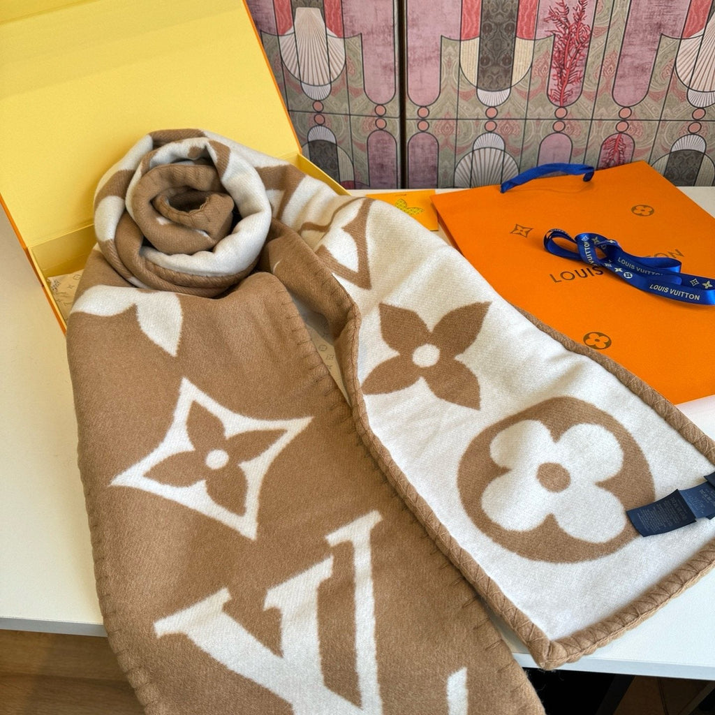 Louis Vuitton Oversized Monogram Fashion Scarf product image 12, provided for visual reference and product detail review