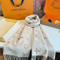 Louis Vuitton Fringed Wool Monogram Scarf product image 1, provided for visual reference and product detail review