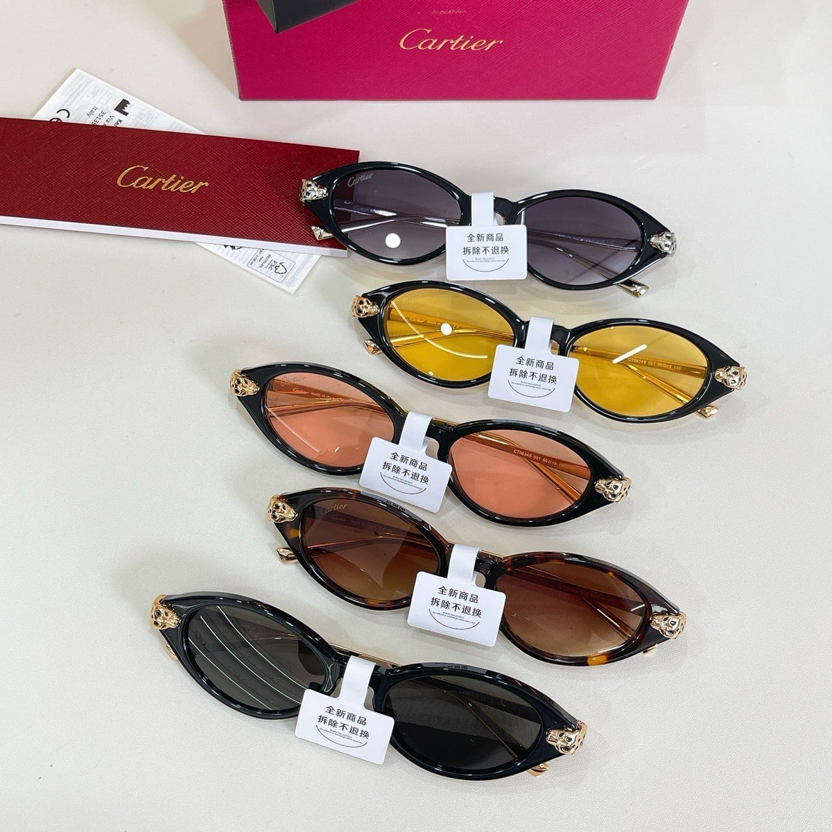 Cartier CT0634S Sunglasses - 50-19-145 product image 9, provided for visual reference and product detail review