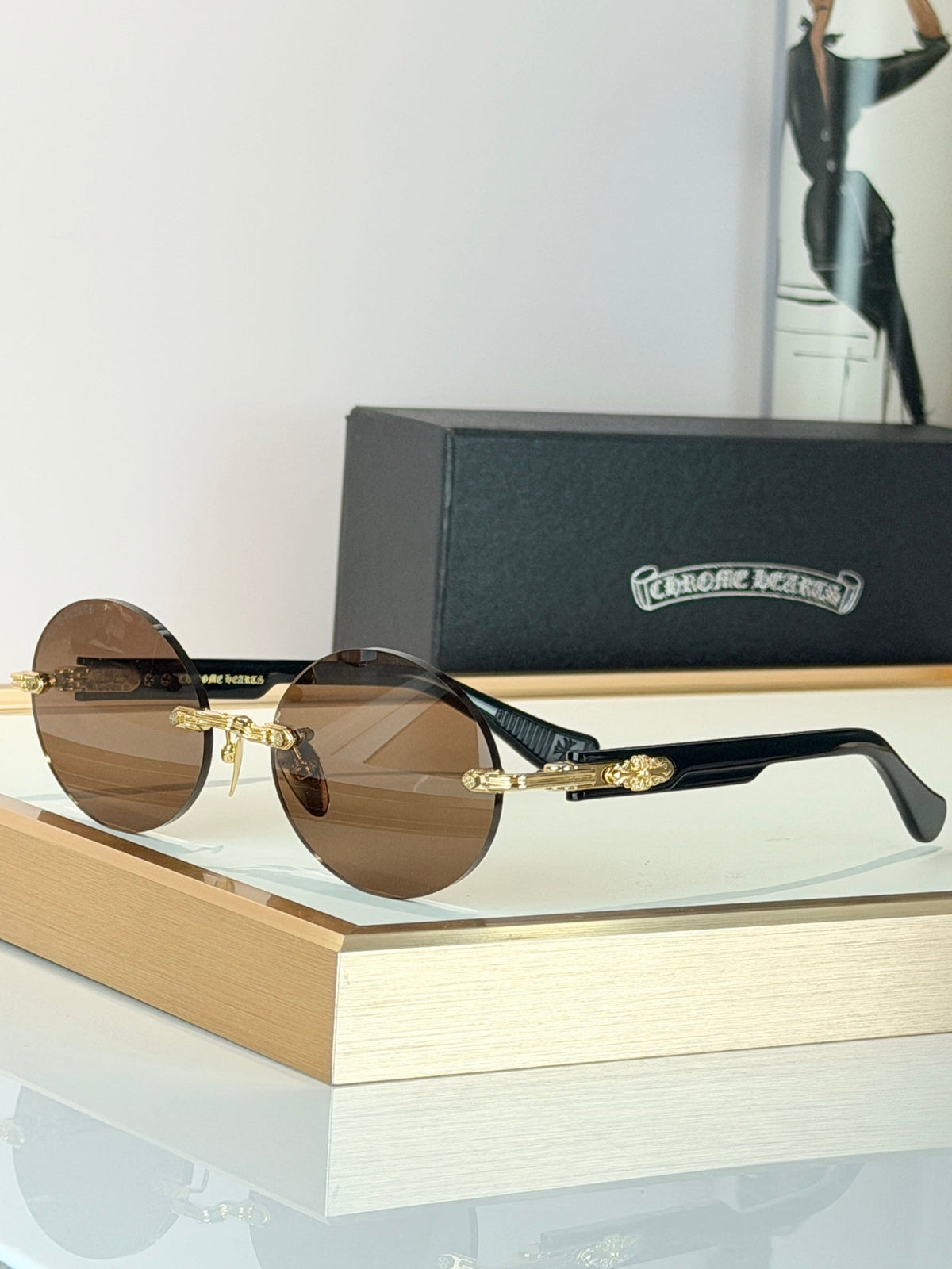 Chrome Hearts Deep III Sunglasses product image 3, provided for visual reference and product detail review