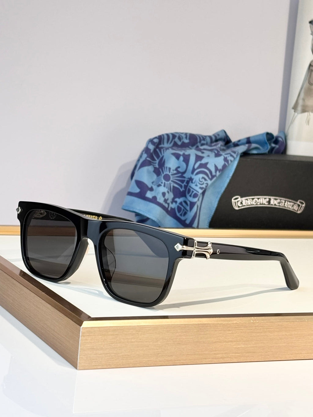 Chrome Hearts Slid'N Sunglasses product image 4, provided for visual reference and product detail review