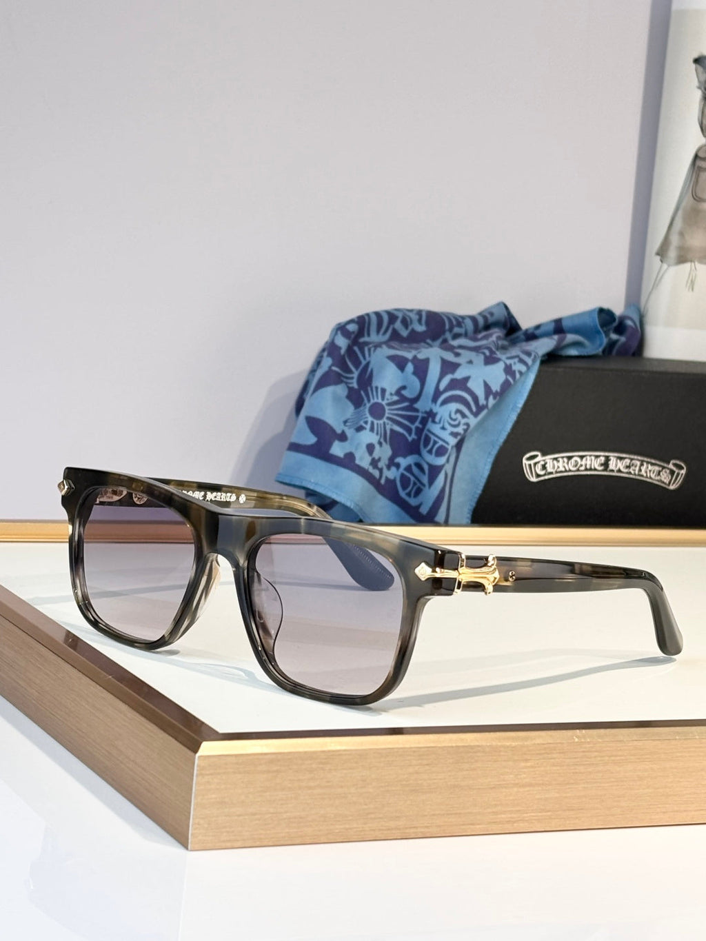 Chrome Hearts Slid'N Sunglasses product image 5, provided for visual reference and product detail review