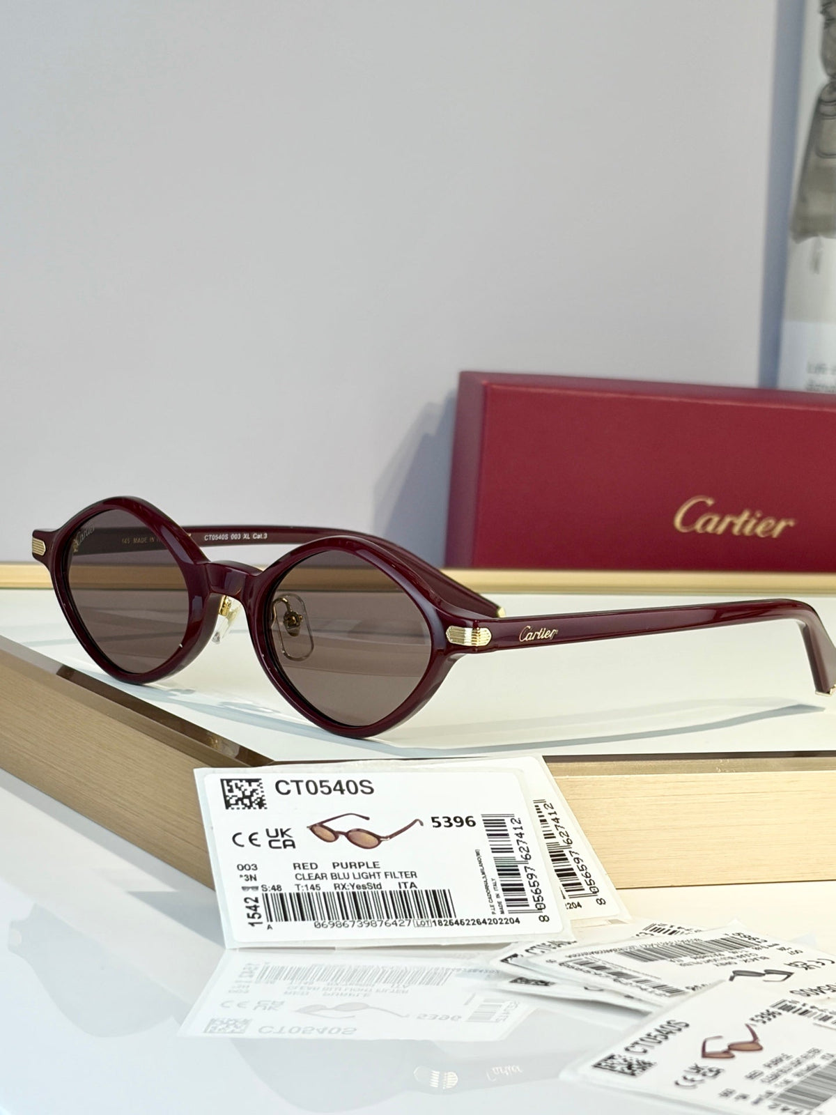 Cartier CT0540S Sunglasses product image 2, provided for visual reference and product detail review