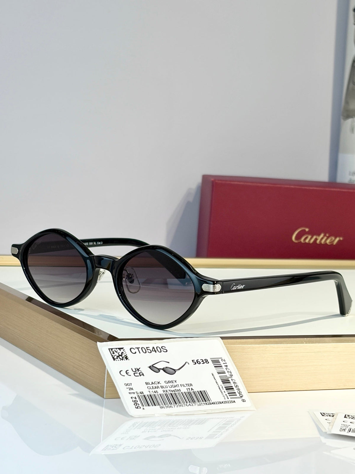 Cartier CT0540S Sunglasses product image 3, provided for visual reference and product detail review