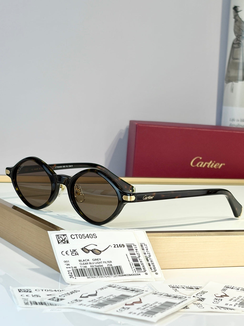 Cartier CT0540S Sunglasses product image 6, provided for visual reference and product detail review