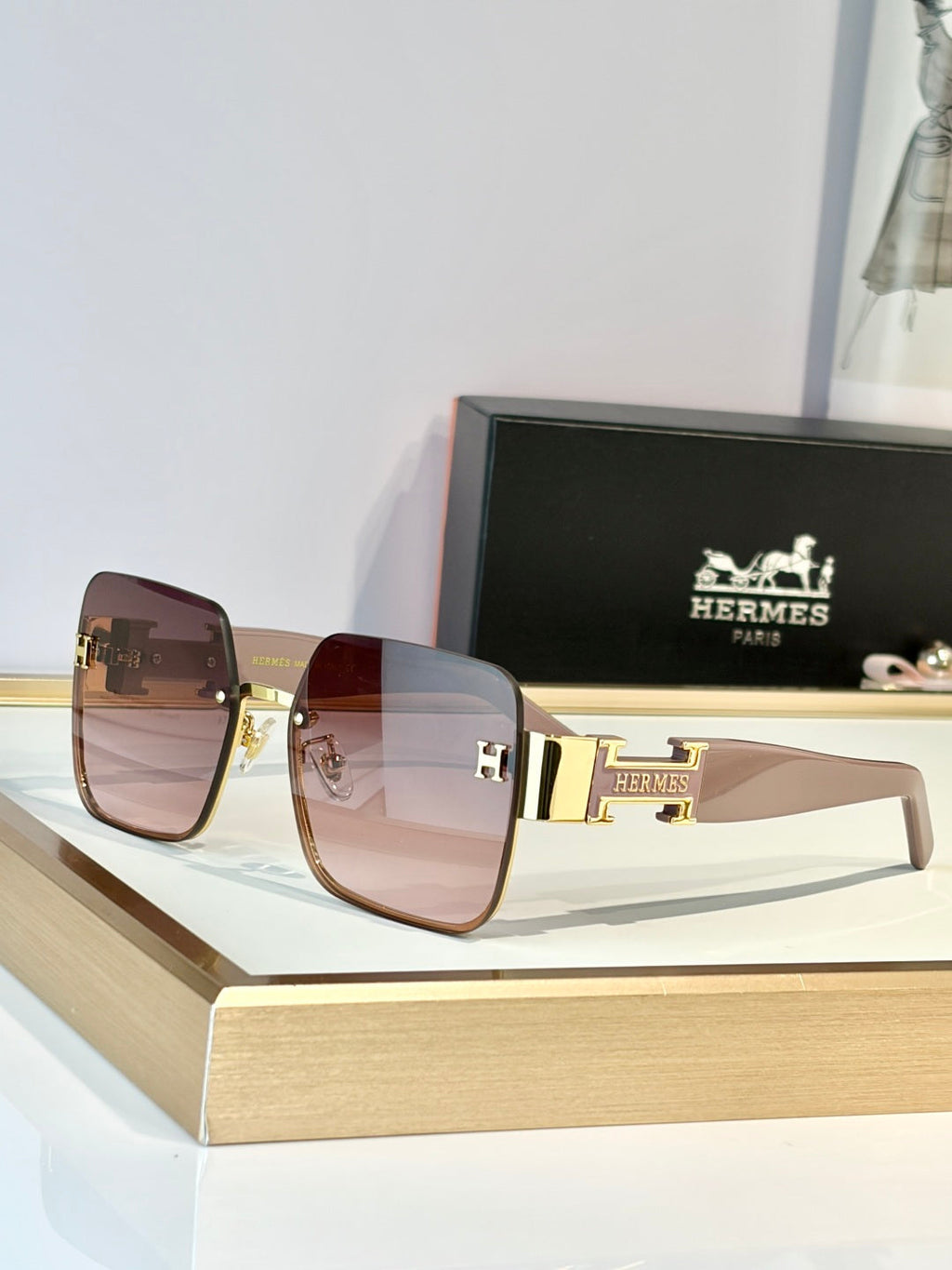 Hermes H8021 Sunglasses product image 1, provided for visual reference and product detail review