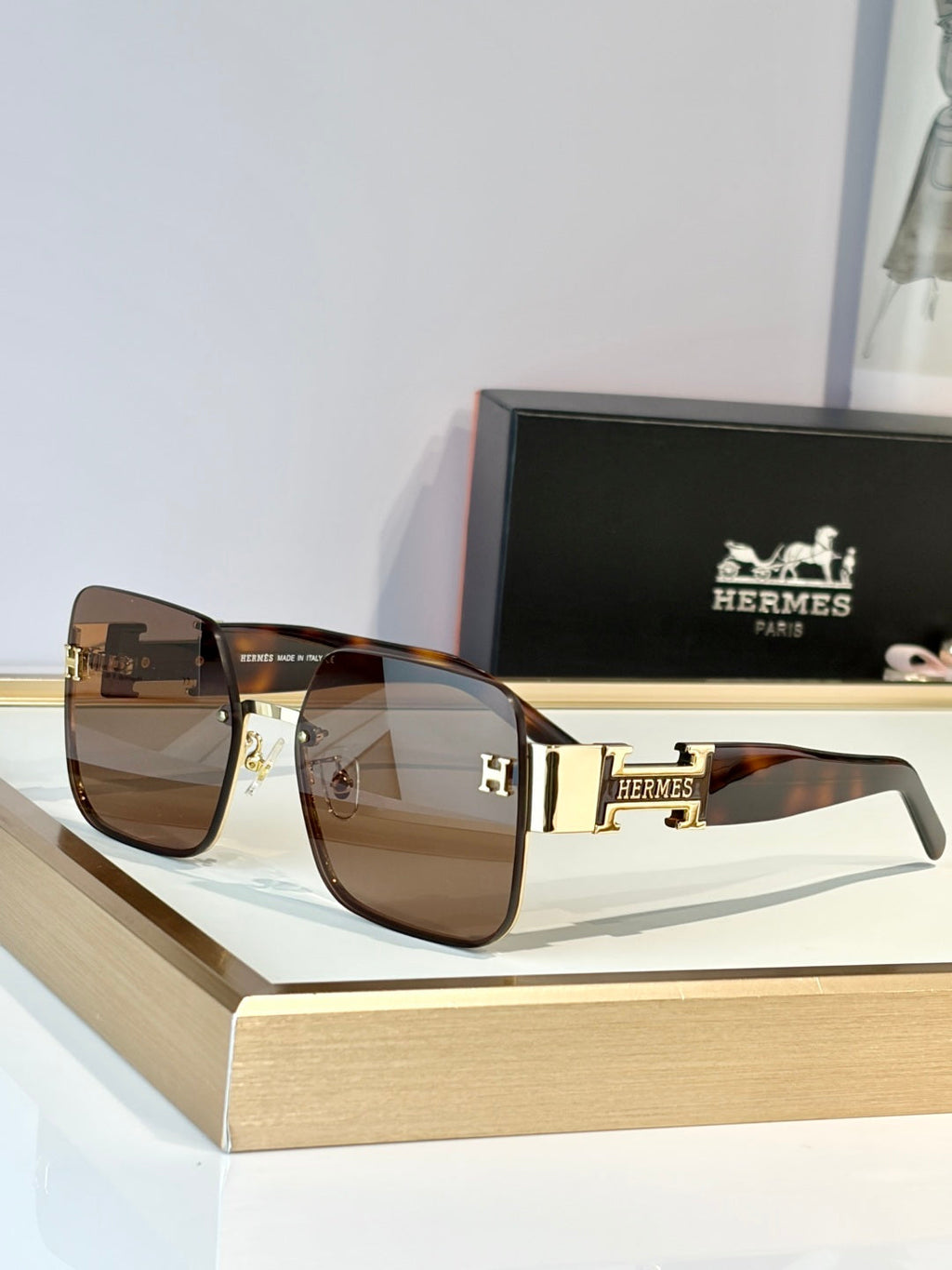 Hermes H8021 Sunglasses product image 4, provided for visual reference and product detail review