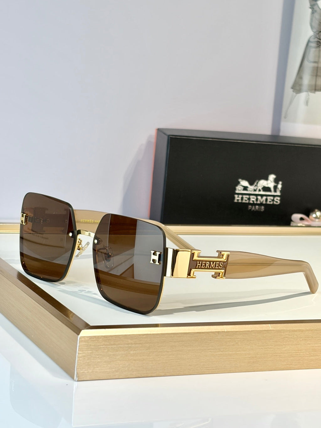 Hermes H8021 Sunglasses product image 5, provided for visual reference and product detail review