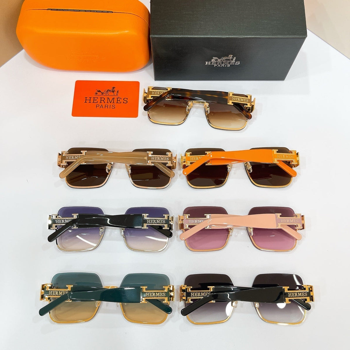 Hermes H8021 Eyeglass Frames product image 8, provided for visual reference and product detail review
