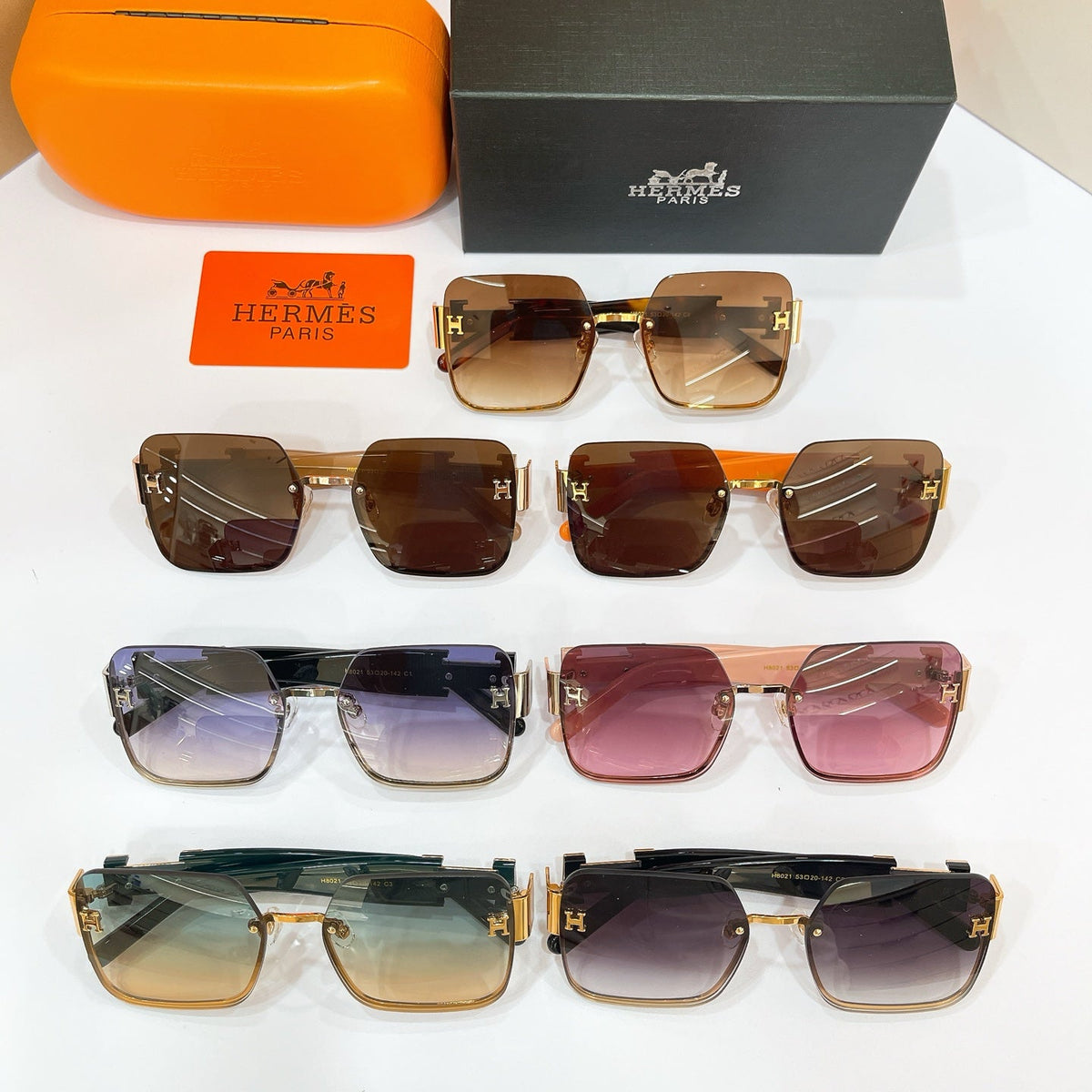 Hermes H8021 Eyeglass Frames product image 9, provided for visual reference and product detail review