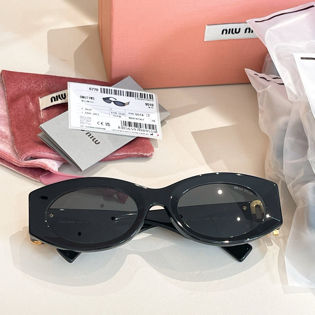 Miu Miu SMU 11W Sunglasses product image 3, provided for visual reference and product detail review