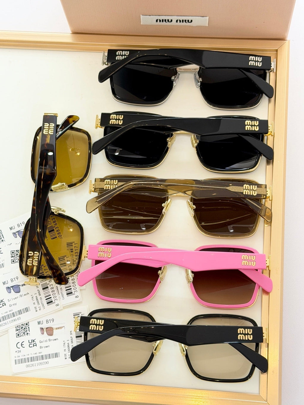 Miu Miu MU B19 Sunglasses product image 20, provided for visual reference and product detail review