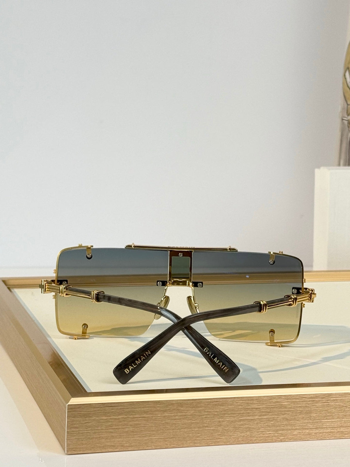 Balmain BPS-271-63//BLK-GLD Sunglasses product image 9, provided for visual reference and product detail review