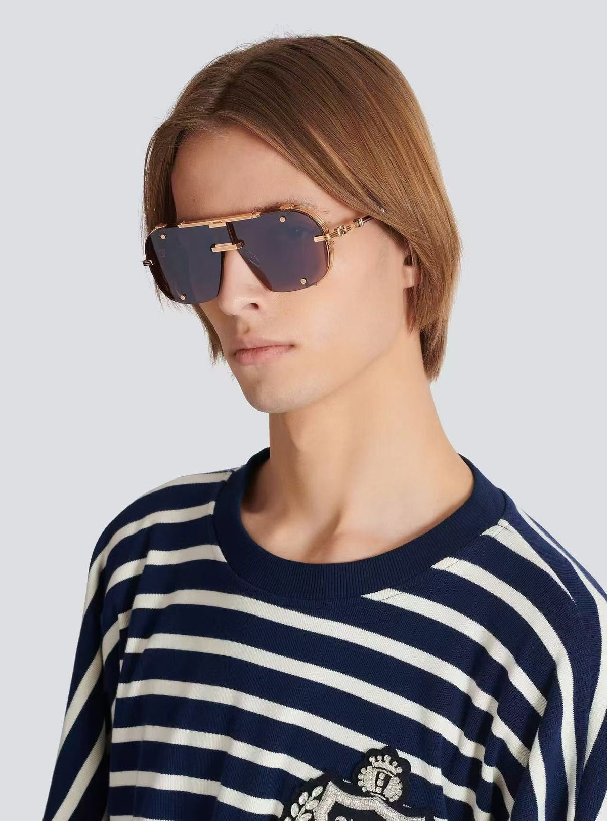 Balmain BPS-271-63//BLK-GLD Sunglasses product image 23, provided for visual reference and product detail review
