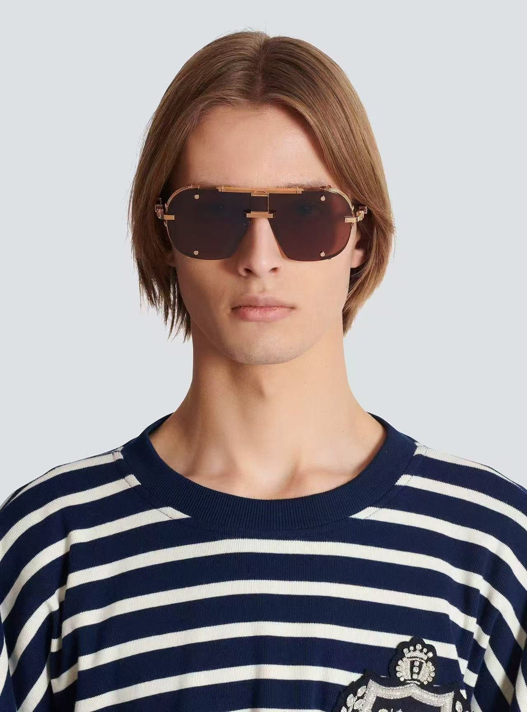 Balmain BPS-271-63//BLK-GLD Sunglasses product image 24, provided for visual reference and product detail review